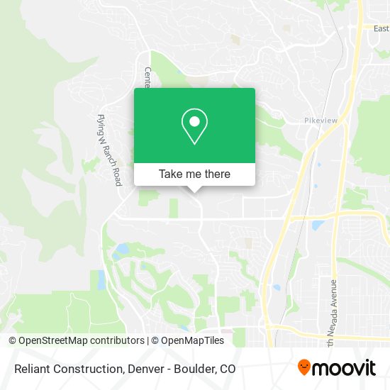 Reliant Construction map