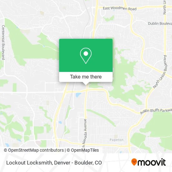 Lockout Locksmith map
