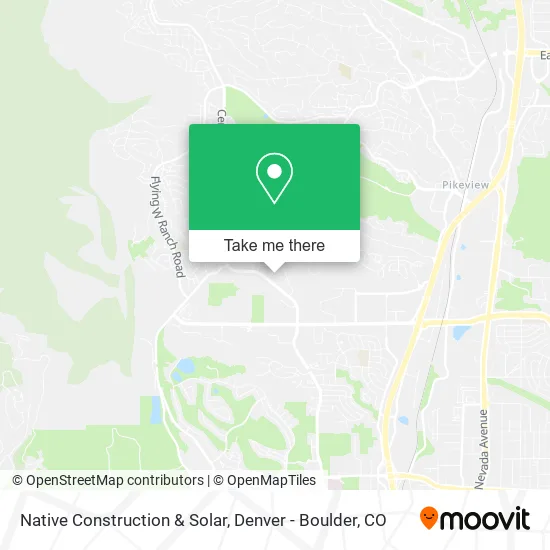 Native Construction & Solar map