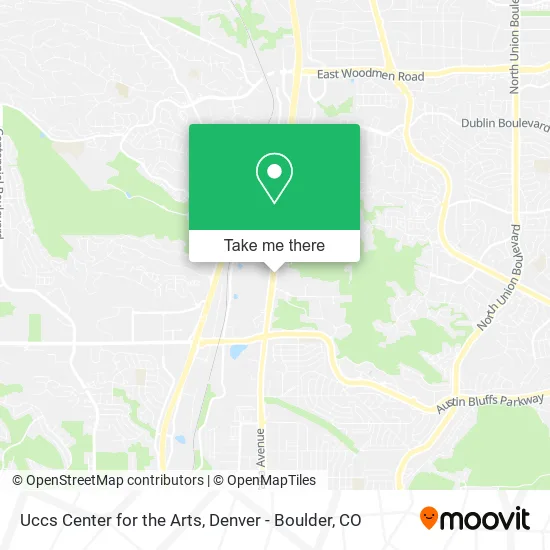 Uccs Center for the Arts map