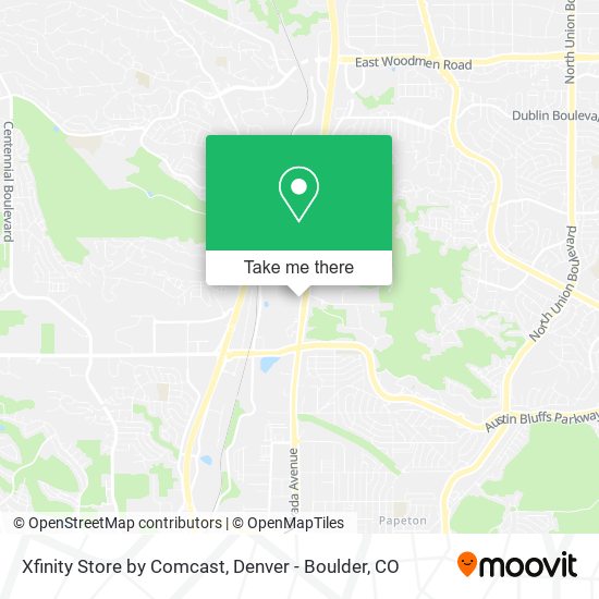 Mapa de Xfinity Store by Comcast