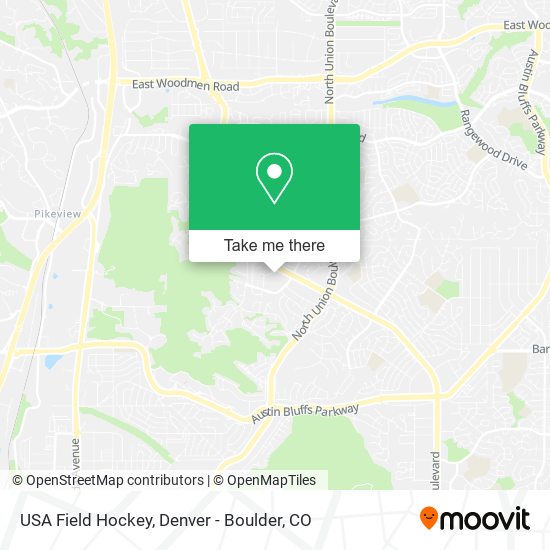 Mapa de USA Field Hockey