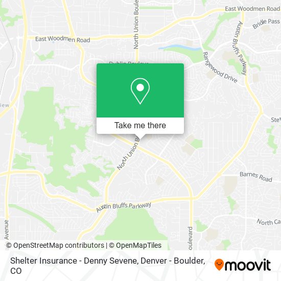 Shelter Insurance - Denny Sevene map