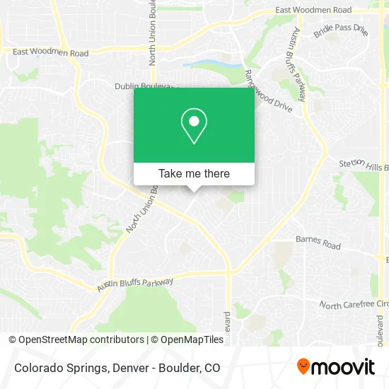 Colorado Springs map