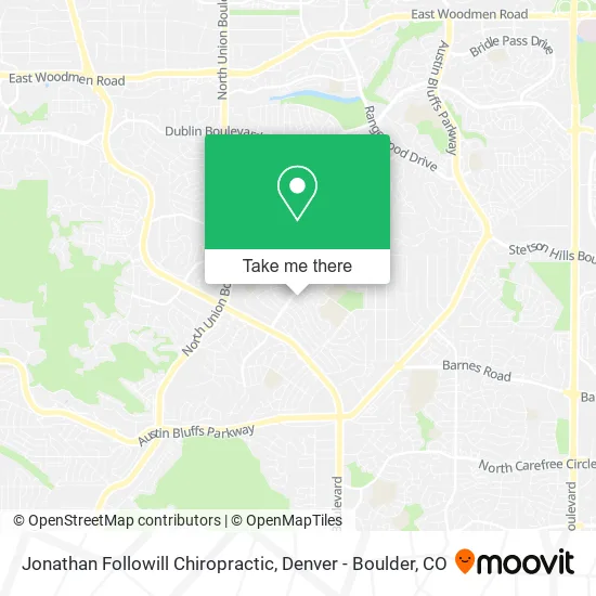 Jonathan Followill Chiropractic map