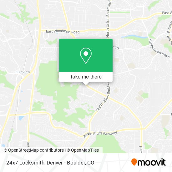 24x7 Locksmith map