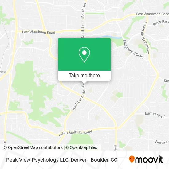 Peak View Psychology LLC map