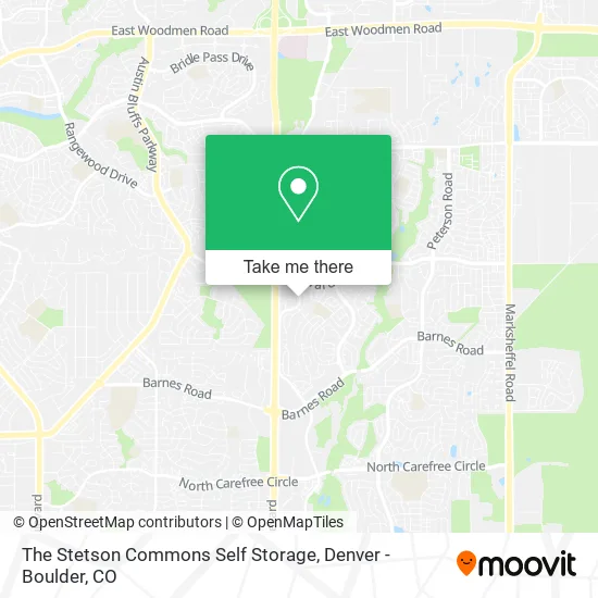 The Stetson Commons Self Storage map