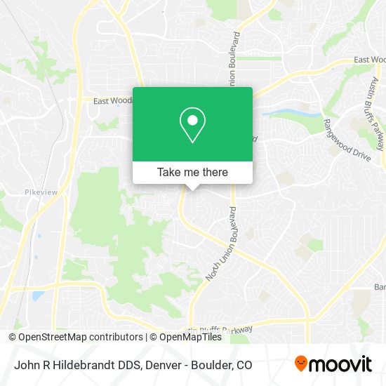 Mapa de John R Hildebrandt DDS