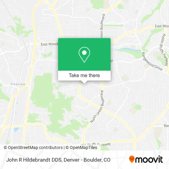 Mapa de John R Hildebrandt DDS