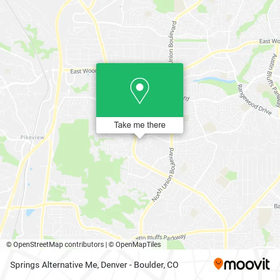 Mapa de Springs Alternative Me