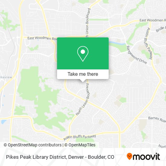 Pikes Peak Library District map