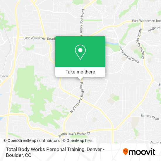 Mapa de Total Body Works Personal Training