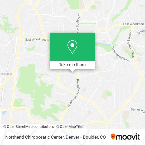 Northend Chiroporatic Center map