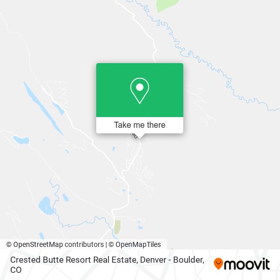 Crested Butte Resort Real Estate map