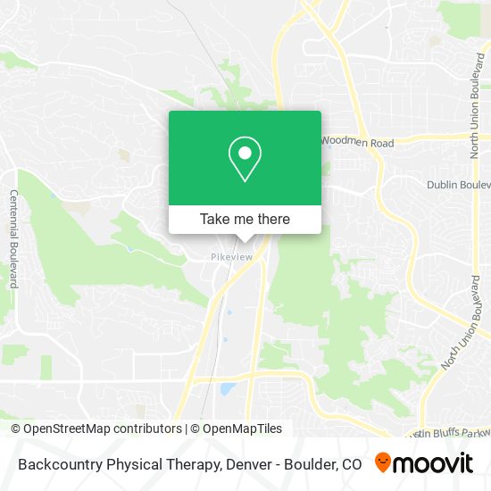 Backcountry Physical Therapy map