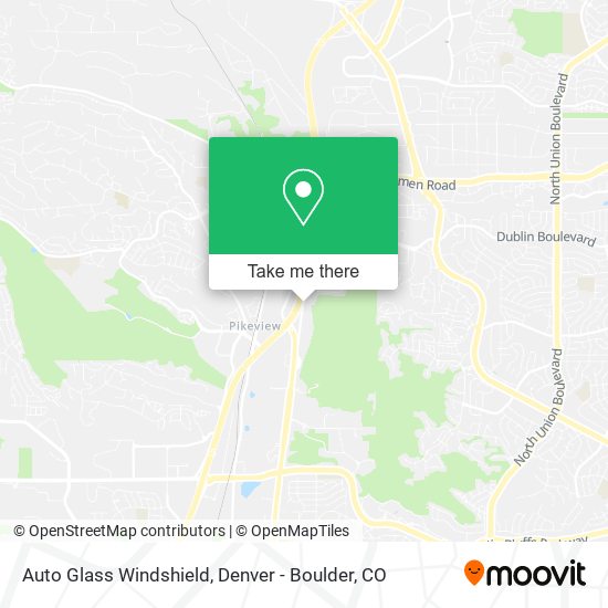 Mapa de Auto Glass Windshield