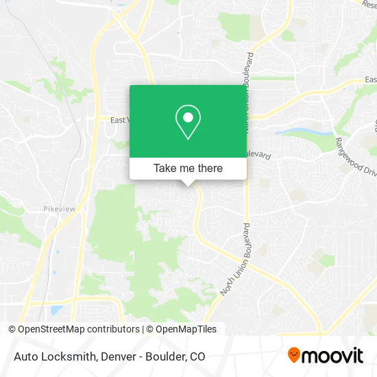 Auto Locksmith map