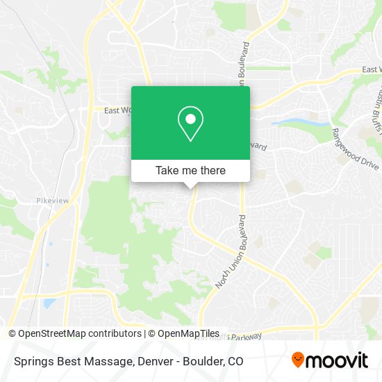 Springs Best Massage map