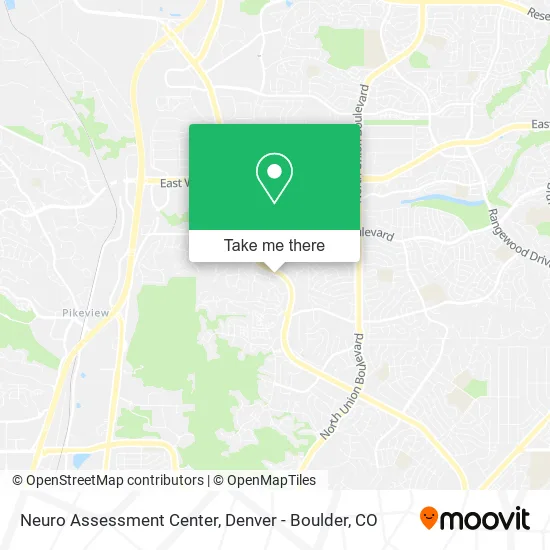 Neuro Assessment Center map