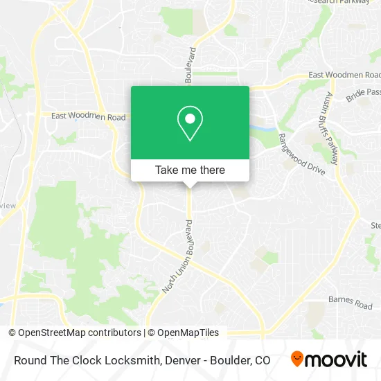 Round The Clock Locksmith map