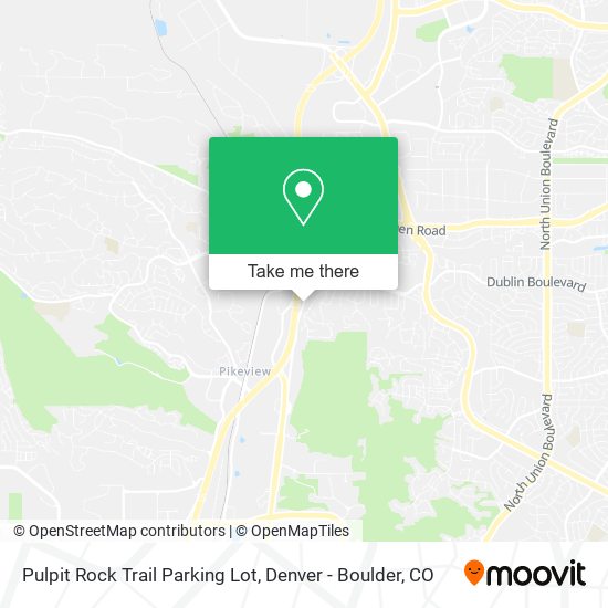 Pulpit Rock Trail Parking Lot map