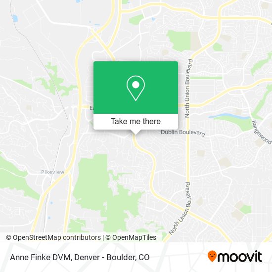 Anne Finke DVM map
