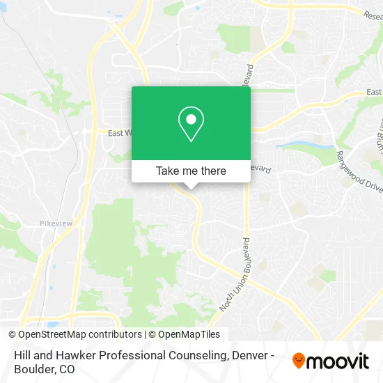 Hill and Hawker Professional Counseling map