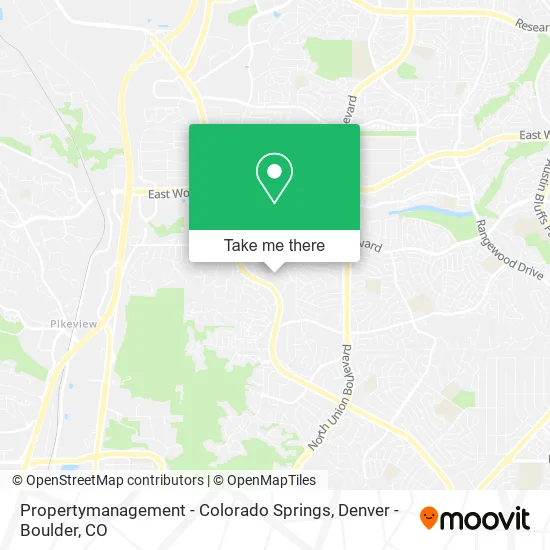Propertymanagement - Colorado Springs map