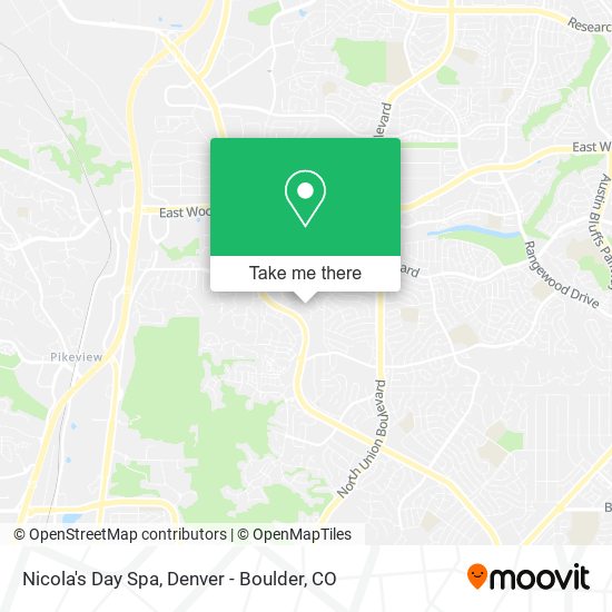 Nicola's Day Spa map