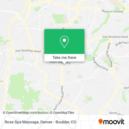 Rose Spa Massage map