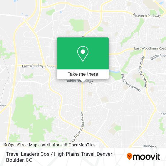 Mapa de Travel Leaders Cos / High Plains Travel