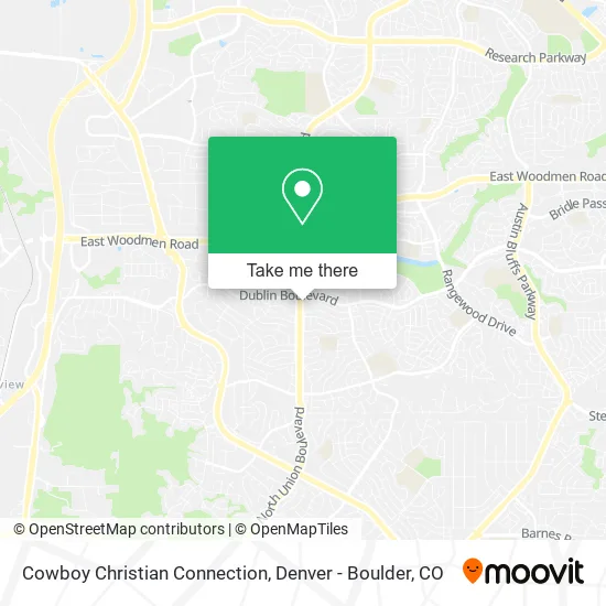 Cowboy Christian Connection map