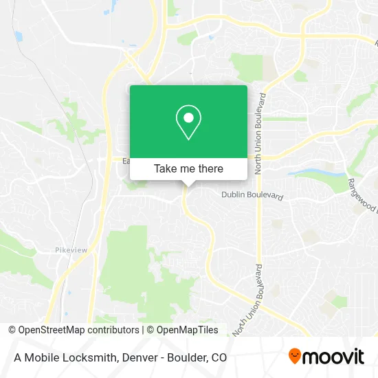 A Mobile Locksmith map