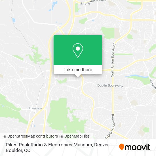 Pikes Peak Radio & Electronics Museum map