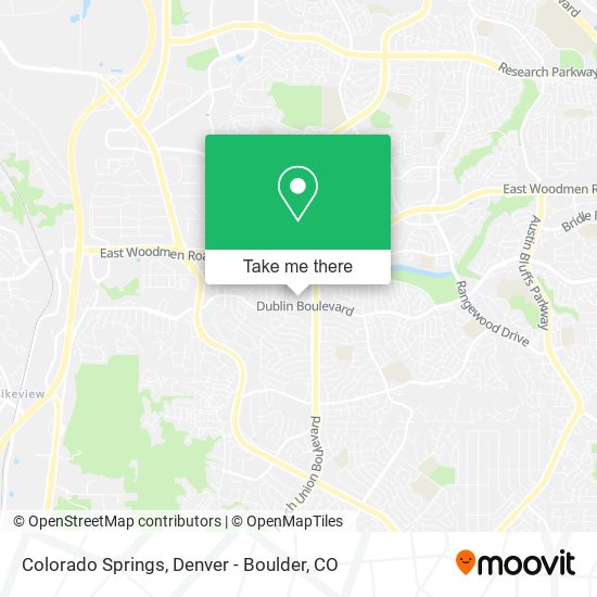 Mapa de Colorado Springs