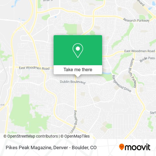 Pikes Peak Magazine map