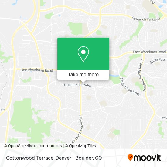 Cottonwood Terrace map
