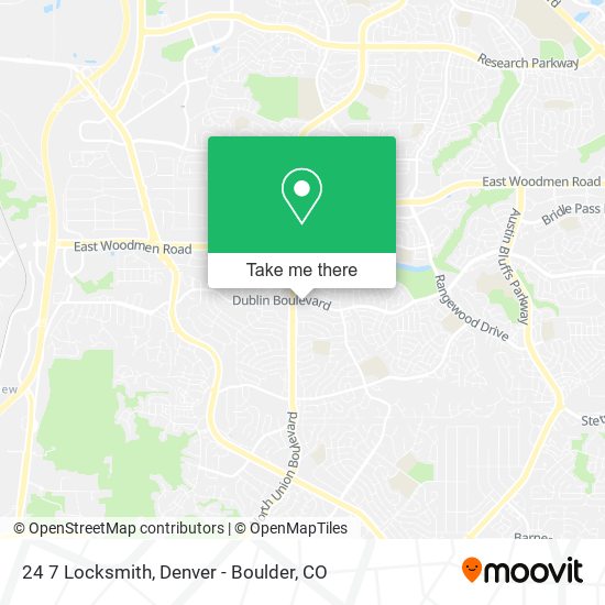 24 7 Locksmith map