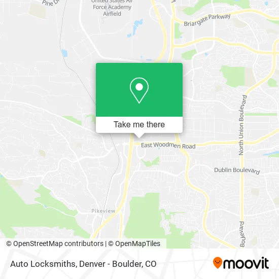 Auto Locksmiths map