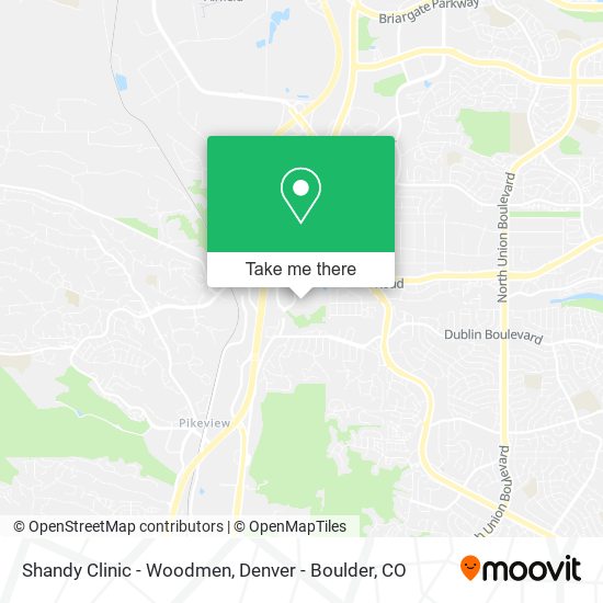 Shandy Clinic - Woodmen map