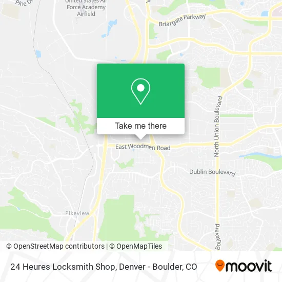 24 Heures Locksmith Shop map