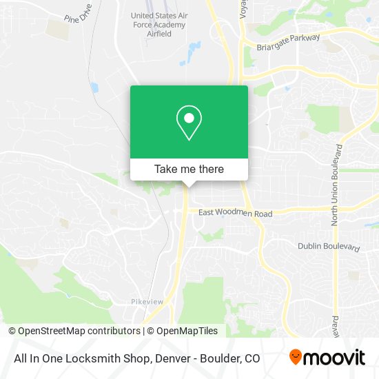 Mapa de All In One Locksmith Shop