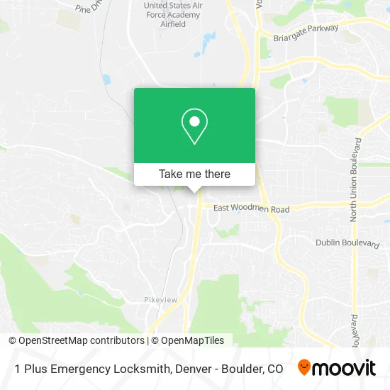 1 Plus Emergency Locksmith map