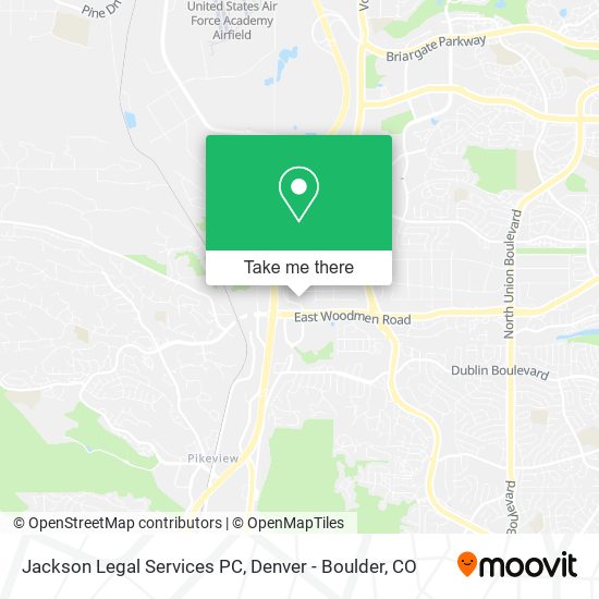 Mapa de Jackson Legal Services PC