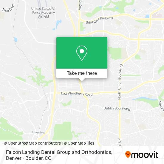 Falcon Landing Dental Group and Orthodontics map