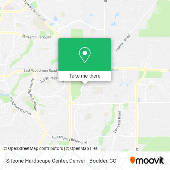 Siteone Hardscape Center map