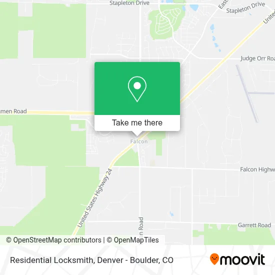 Residential Locksmith map