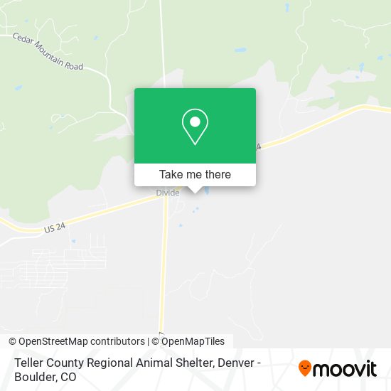 Mapa de Teller County Regional Animal Shelter