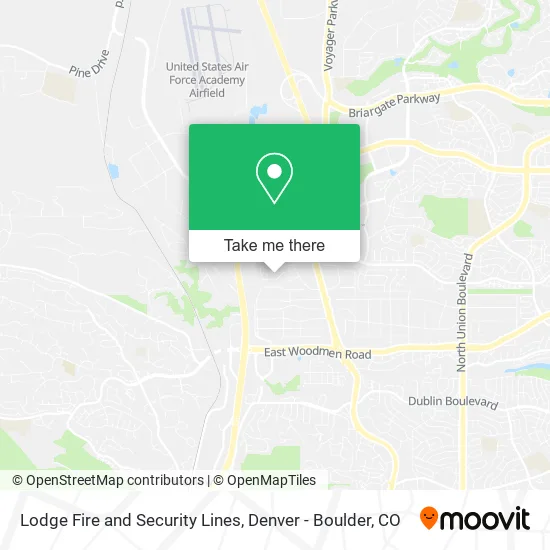 Lodge Fire and Security Lines map